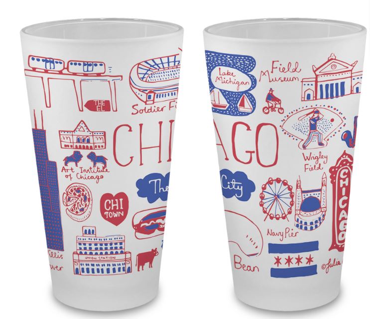 Julia Gash Chicago Pint Glass