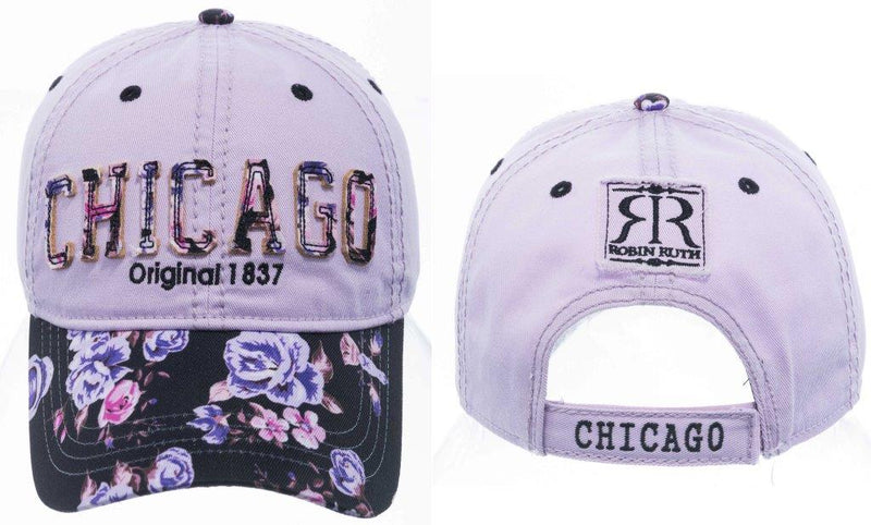 Chicago Lavender Flower Adjustable Hat
