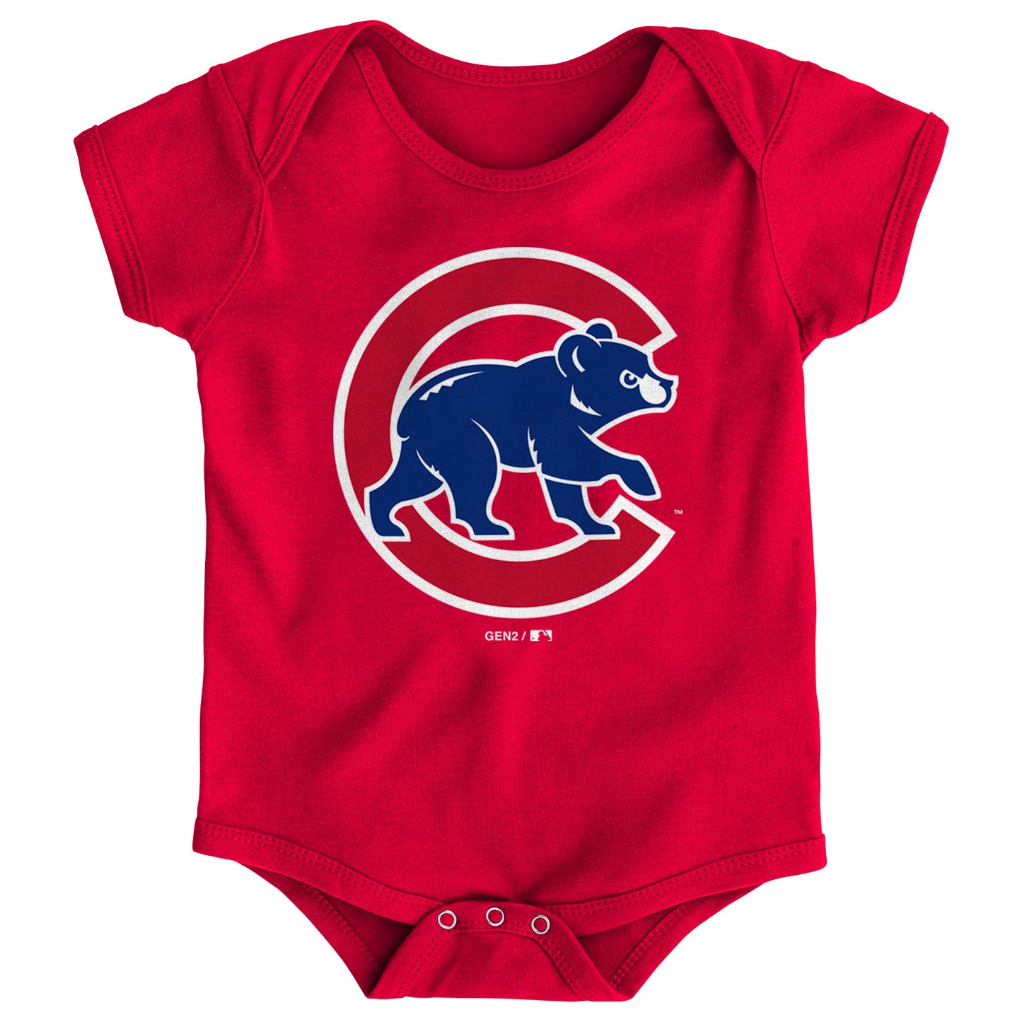 Chicago Cubs Red Walking Bear Onesie 12-18 Mon