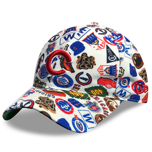 Chicago Cubs Logos Hawaiian Print 9Twenty Adjustable Hat