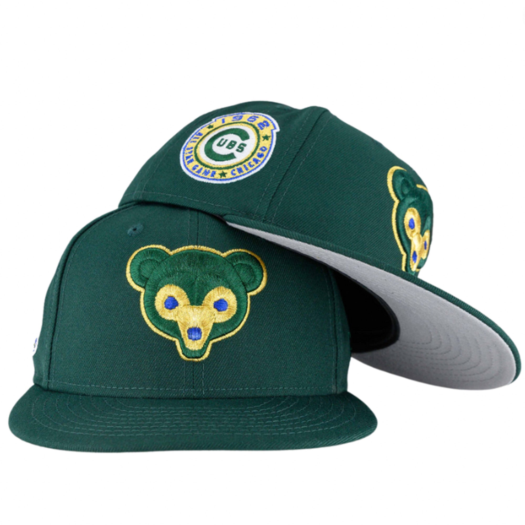 Chicago Cubs Dark Green/Gold/Grey UV New Era 59FIFTY Fitted Hat