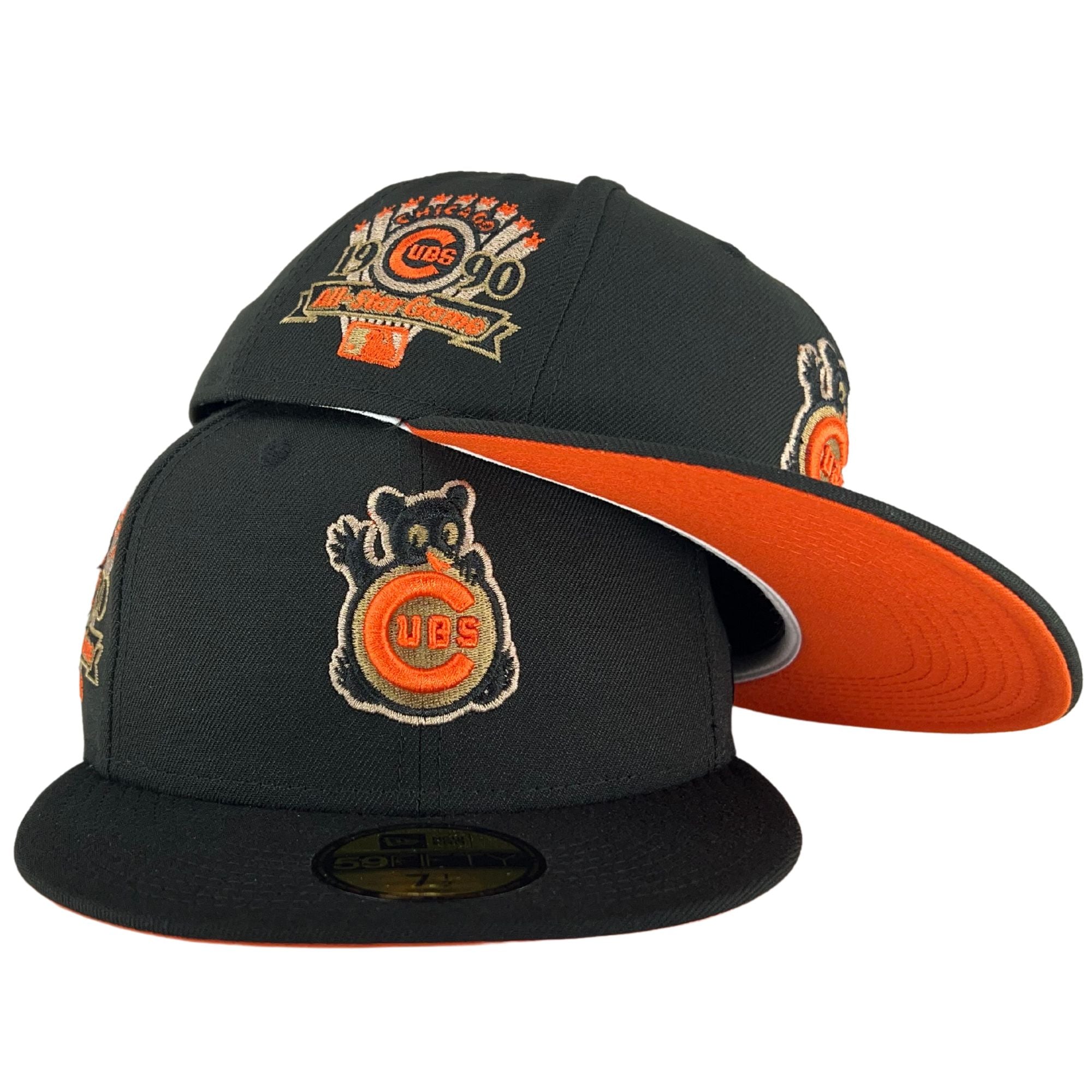 Orange and deals black fitted hat