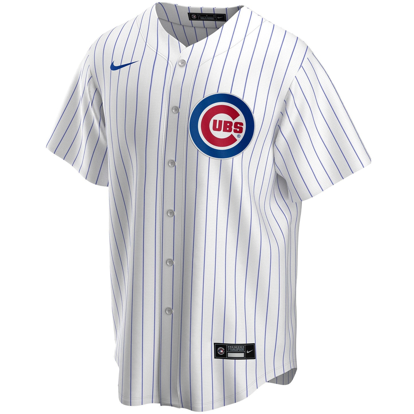 Custom Chicago Cubs Nike White Pinstripe Home Limited Men's Jersey