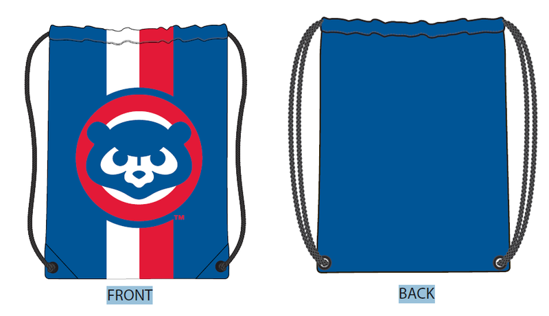 Chicago Cubs 1979 - 1993 Logo Royal Drawstring Bag
