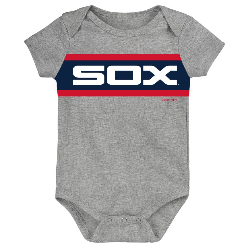 Chicago White Sox Grey 1983 Logo Creeper Onesie