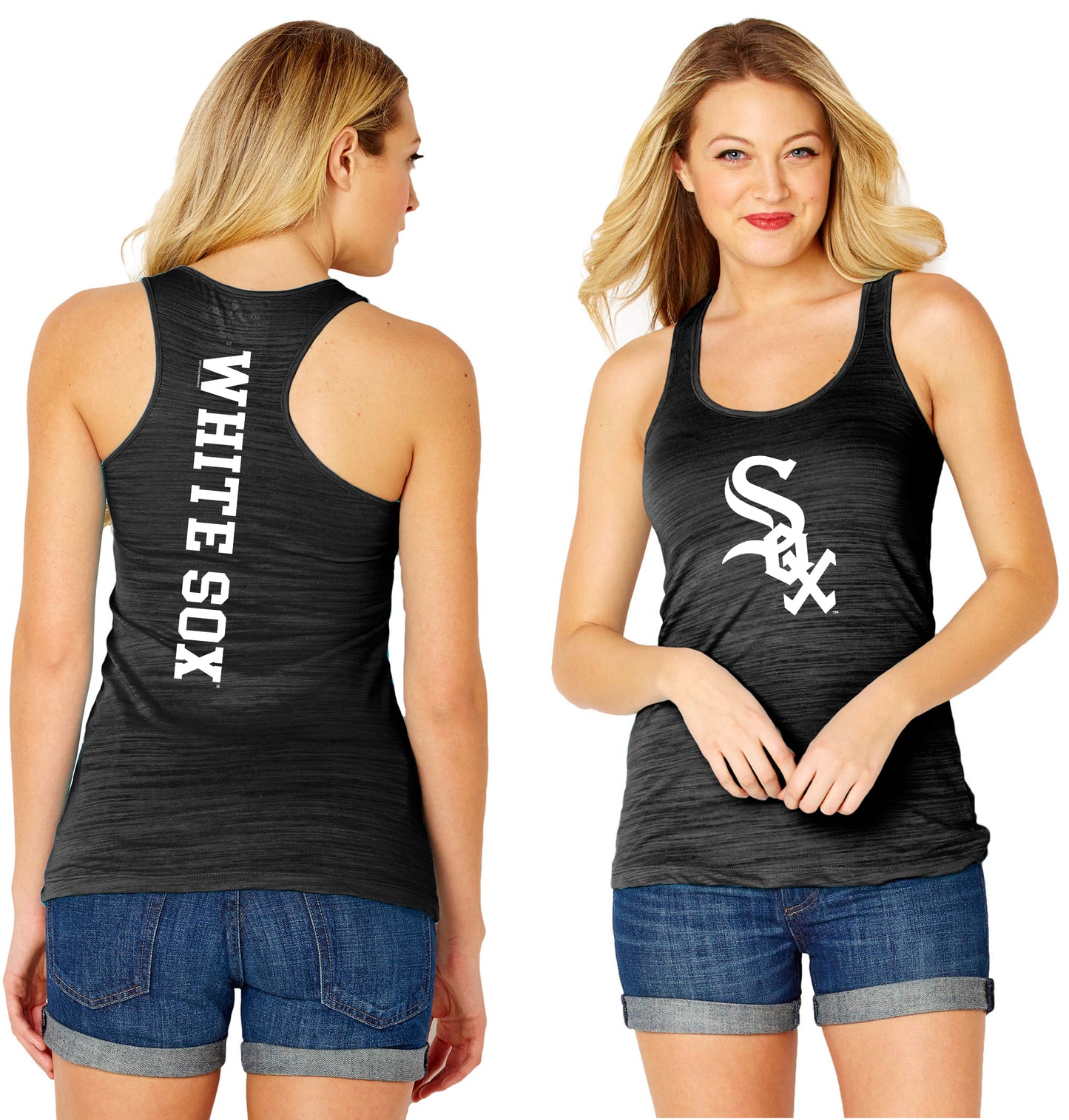 Chicago White Sox Logo Woman's Black Tank-Top