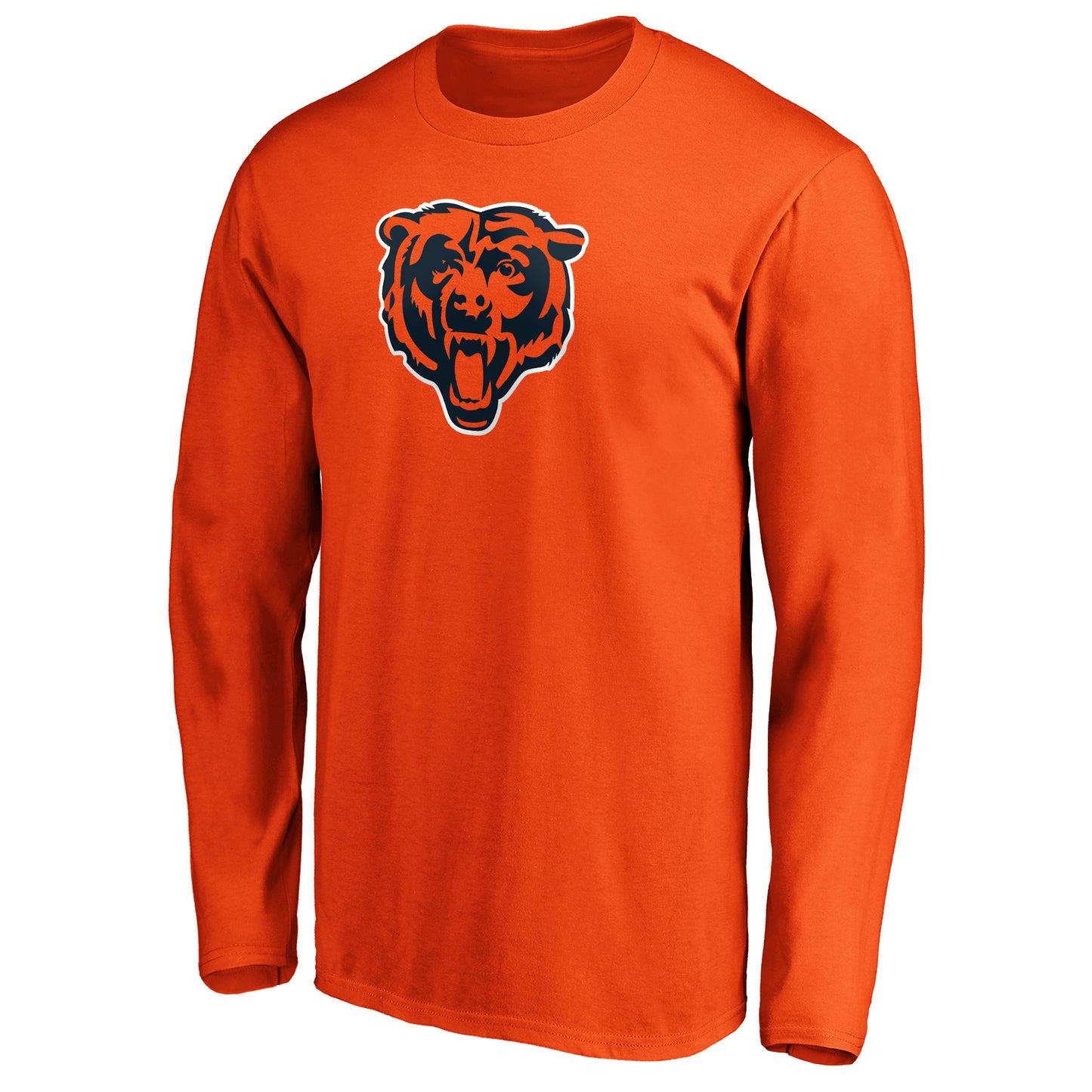 Chicago Bears Logo Orange Long Sleeve Tee