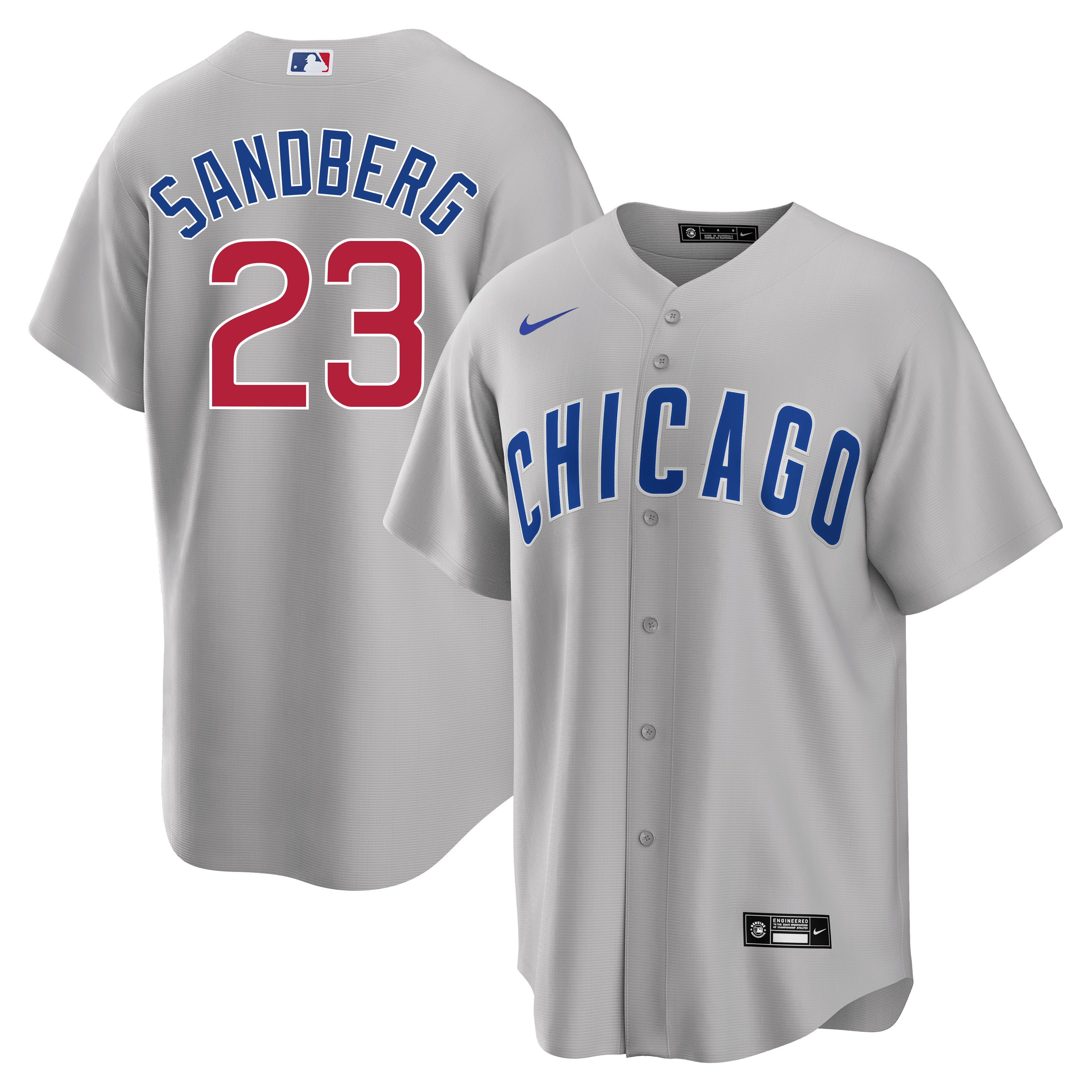 Ryne Sandberg Chicago Cubs Road Gray Men s Replica Jersey