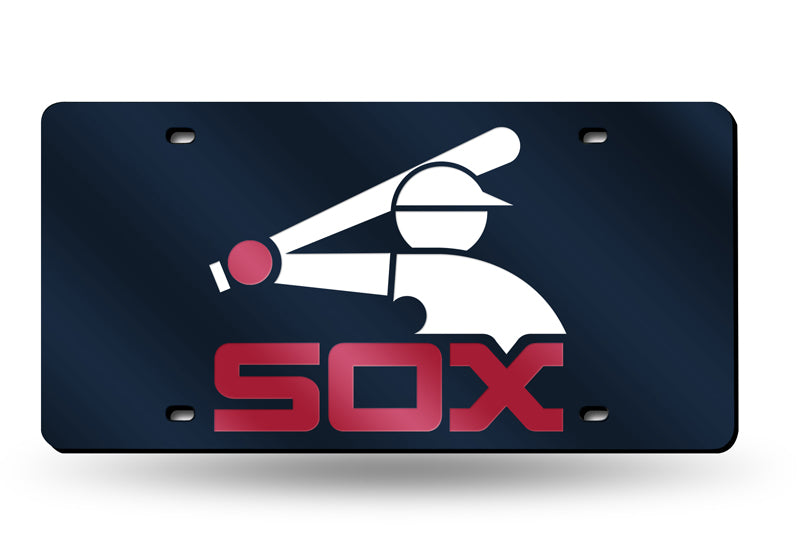 Sox Navy Laser Cut Batterman License Plate