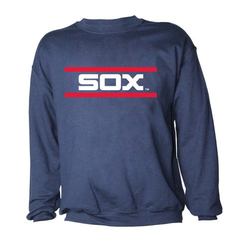 Chicago White Sox 1976 -1986 Logo Navy Crew Neck Sweatshirt