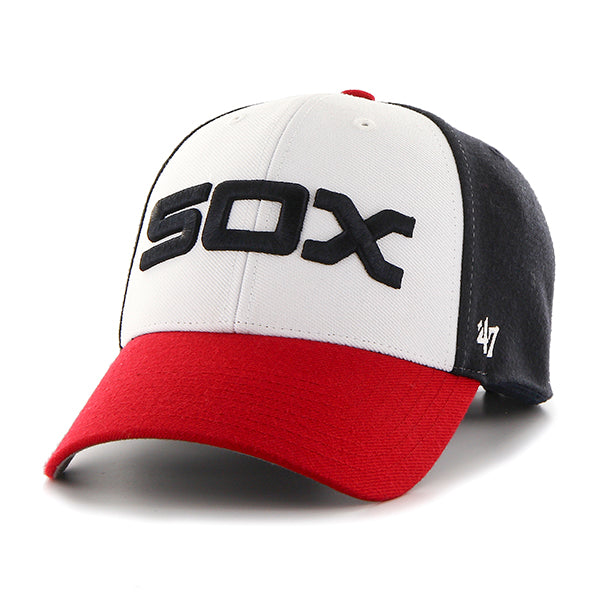 Chicago White Sox Tri-Color 47' MVP Adjustable Hat