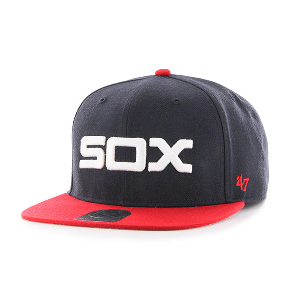 Chicago White Sox 1976 - 1986 Logo Navy/Red Sure Shot Snapback