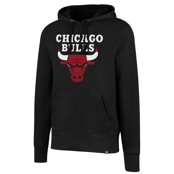 Chicago Bulls Black Primary Logo Headline Hoodie