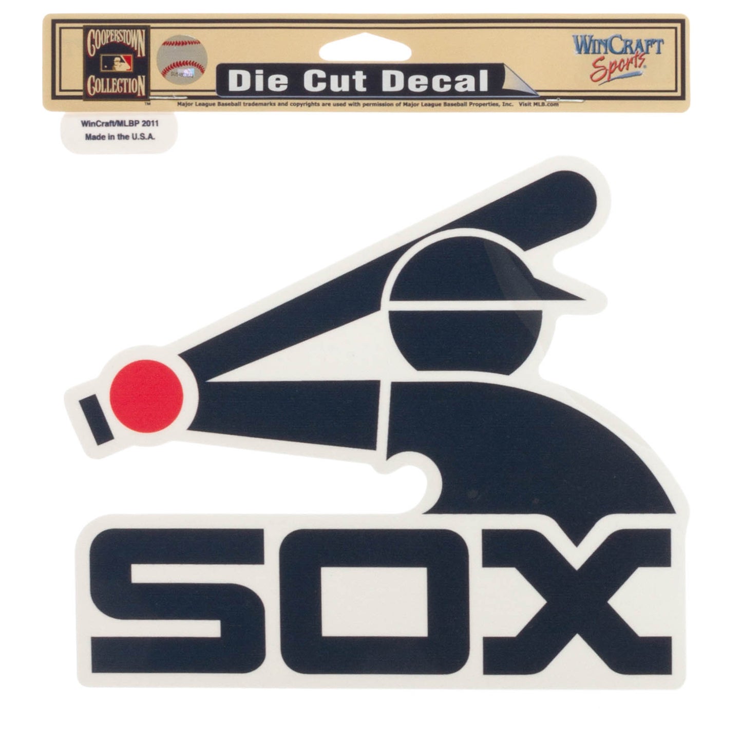 Chicago White Sox 8"x 8" Batterman Logo Die Cut Decal