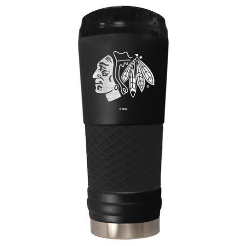 Chicago Blackhawks Black Stealth 24 oz Tumbler