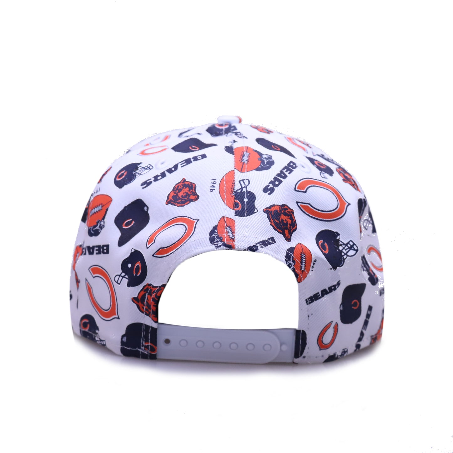 Chicago Bears White All Over Retro Logos Snapback