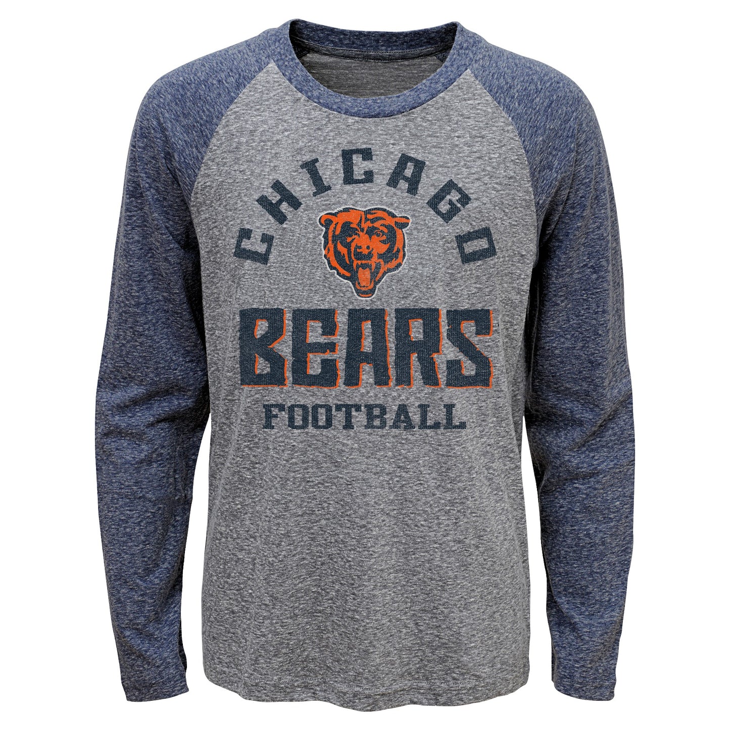 Chicago Bears Youth Classic Gridiron Long Sleeve Raglan Tee