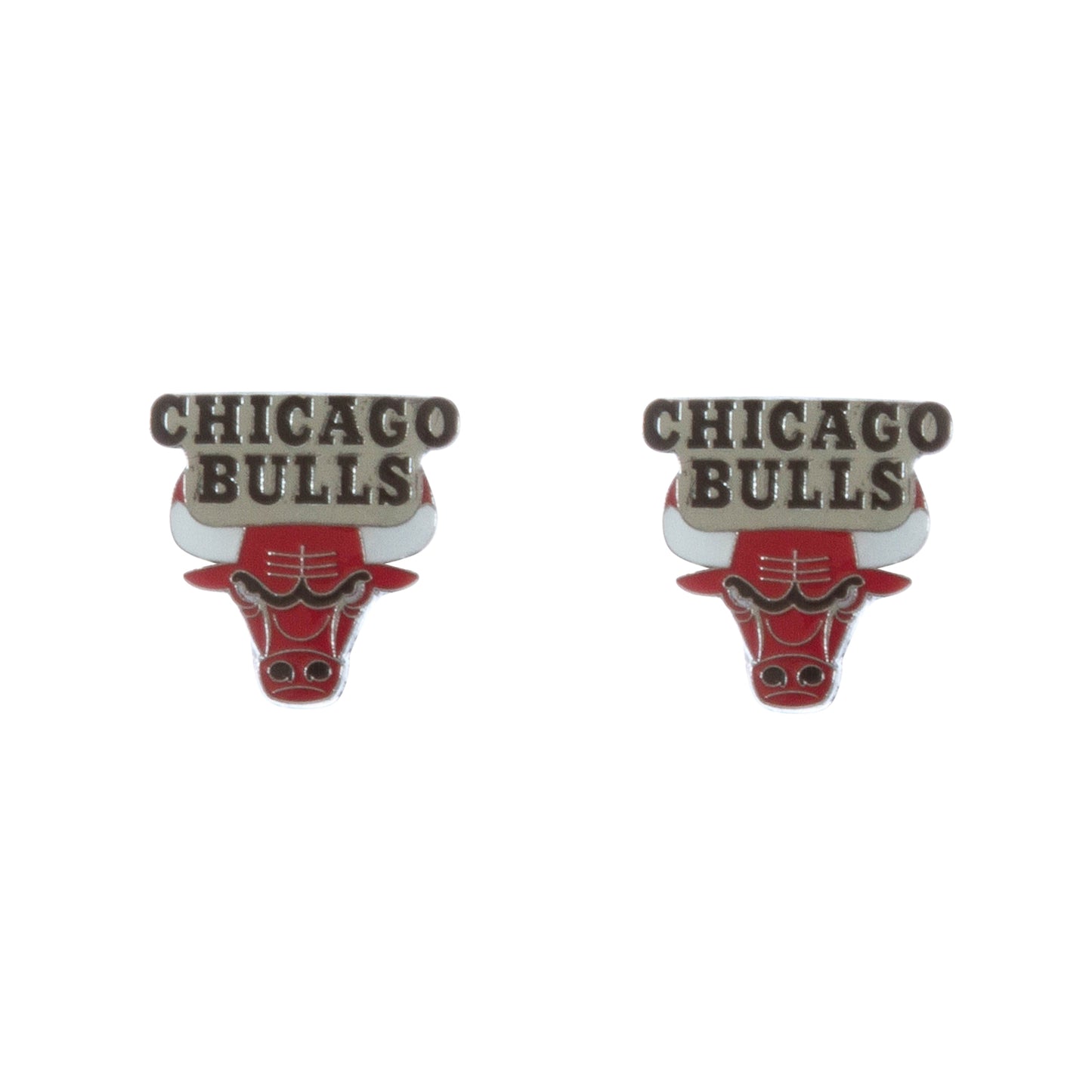 Chicago Bulls Logo Post Earrings