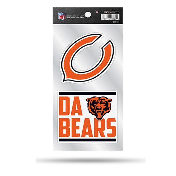 Chicago Bears Double up Die Cut Sticker