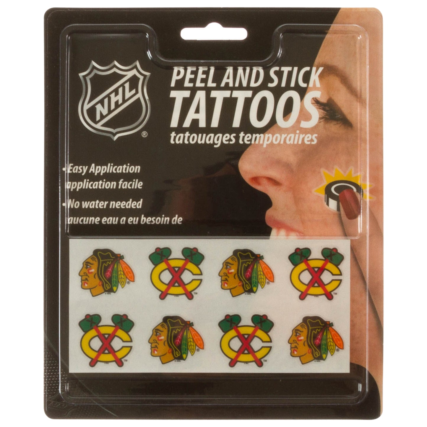 Chicago Blackhawks Peel and Stick Tattoos