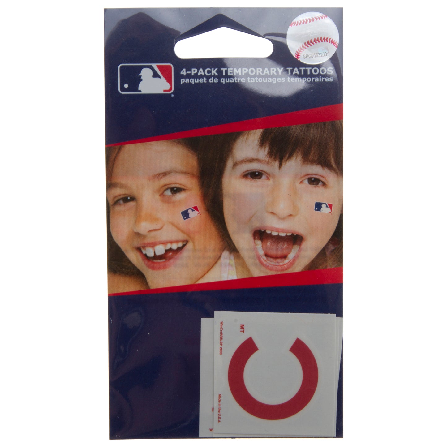 Chicago Cubs "C" Logo 4-Pack Temporary Tattoos