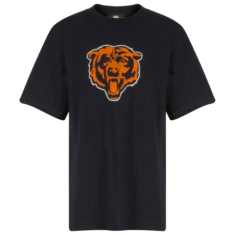 Chicago Bears Youth Navy Angry Bear Face Logo Tee-Shirt