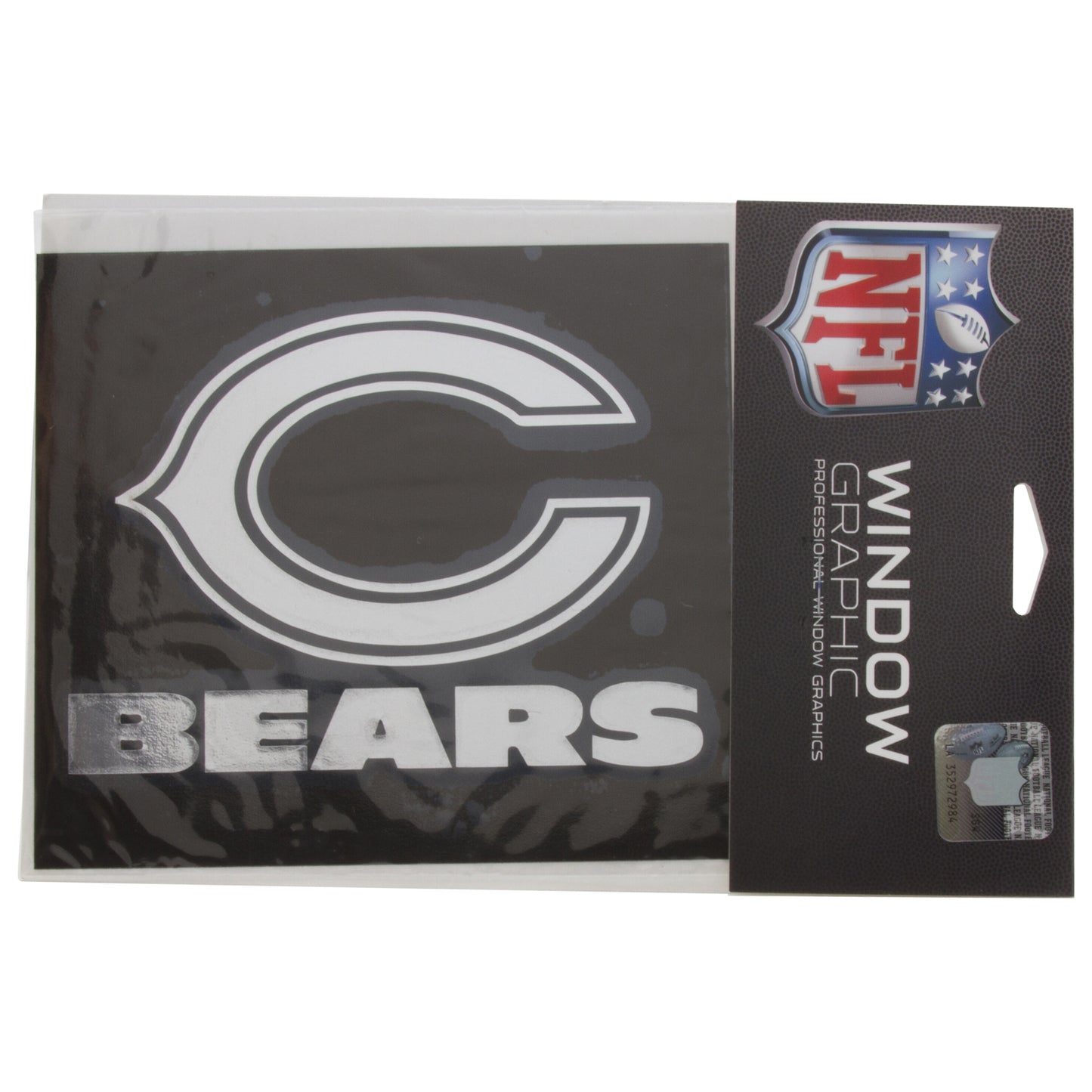Chicago Bears Silver "C" Logo Permanent Decal