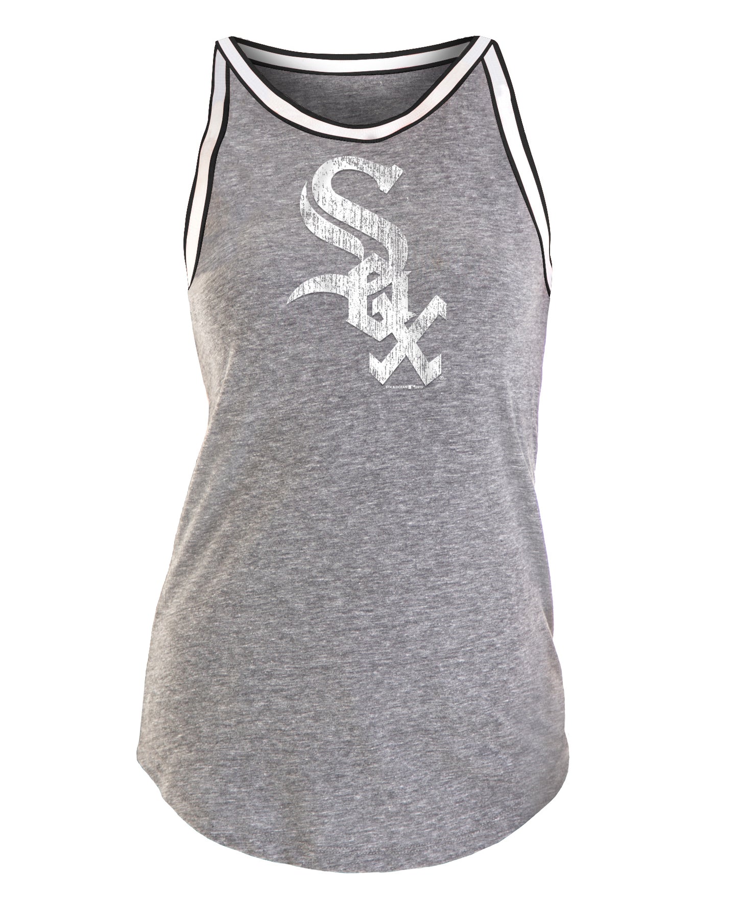 Chicago White Sox Women's Grey w/ Black & White Trim Current Logo Tank
