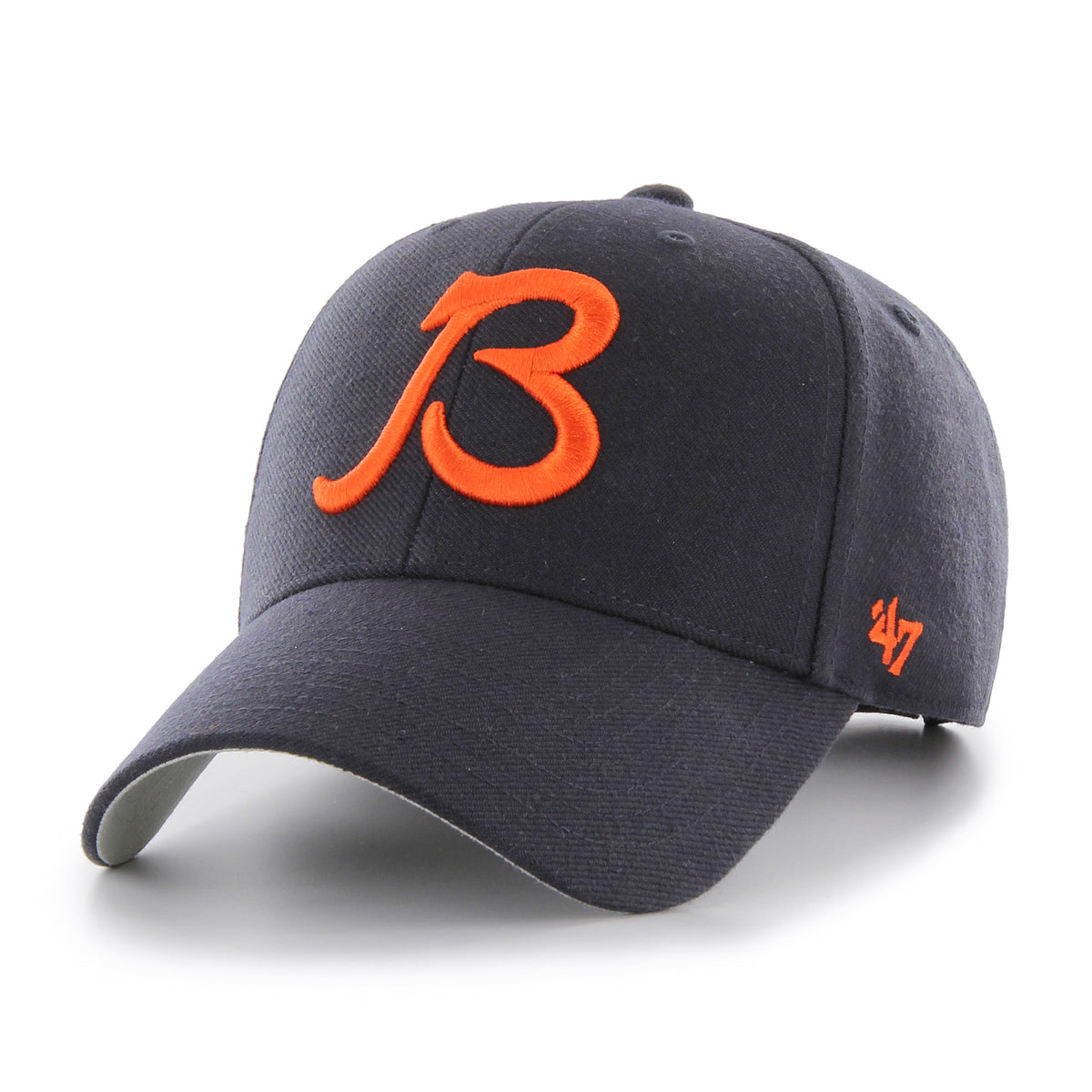 Chicago Bears Navy "B" MVP Legacy Velcro Hat