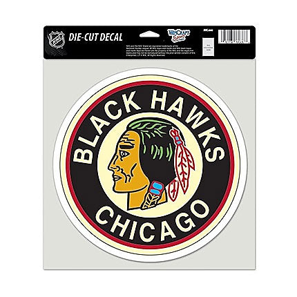 Chicago Blackhawks 8"x8" Vintage Logo Die-Cut Decal by Wincraft