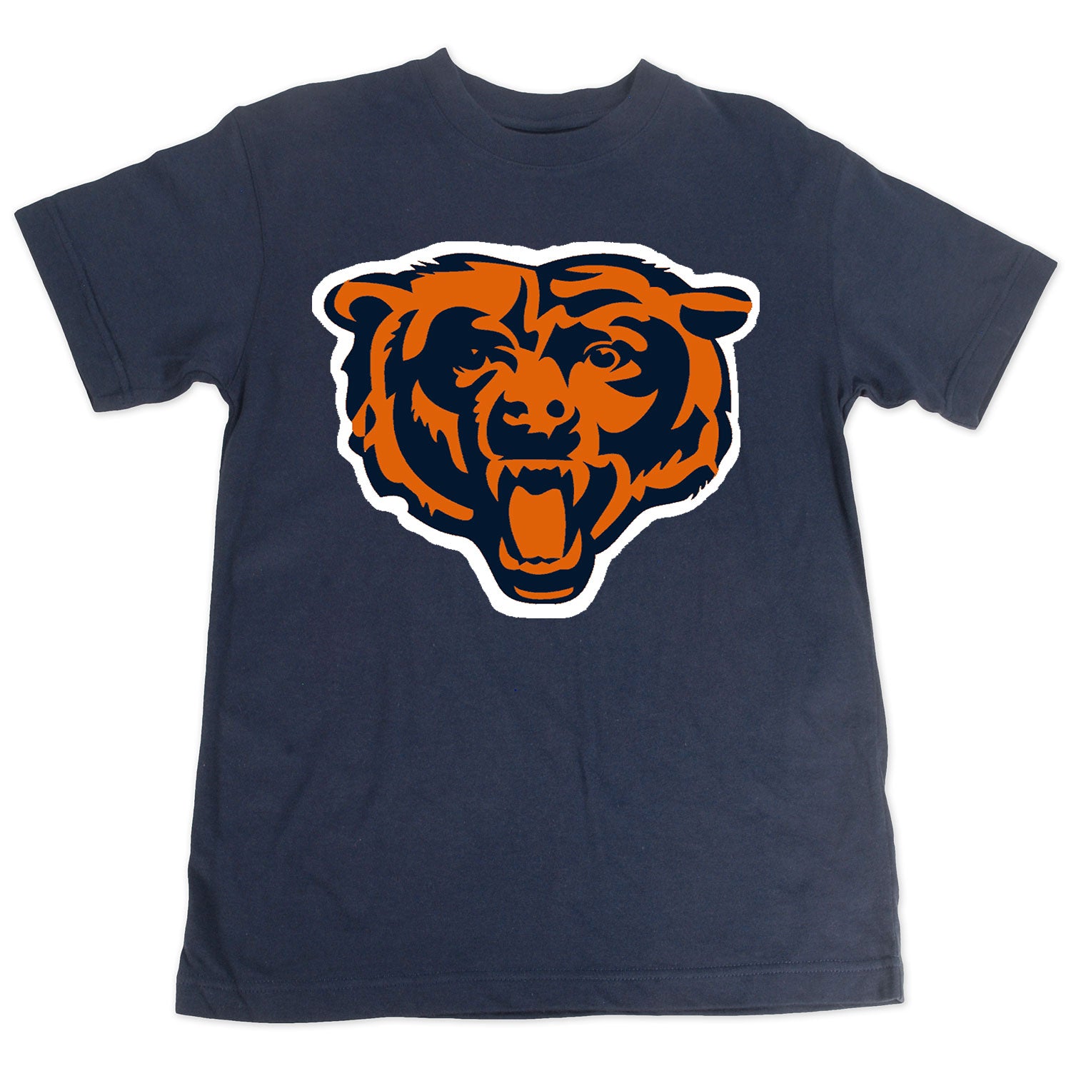 Chicago Bears Youth Full Bear Face Navy T-Shirt - Main Image