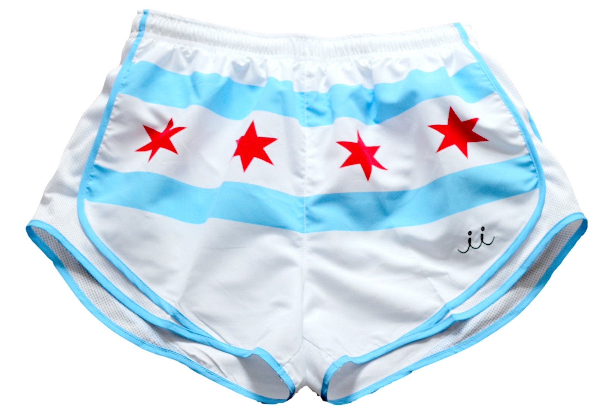 Chicago Flag Running Shorts - Women's Mag Miler - Chi Chi Sport