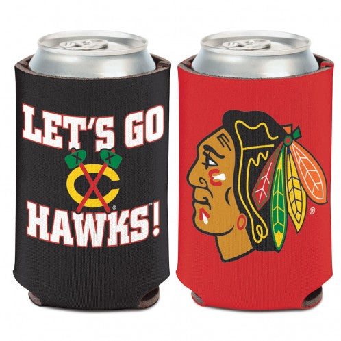 Chicago Blackhawks Let's GO Hawks Can Cooler Coozie