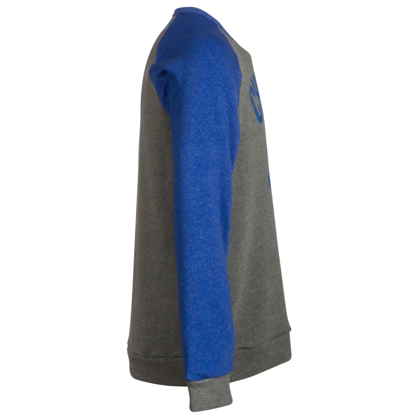Chicago Men's Heather Grey and Royal Crew Neck Sweatshirt