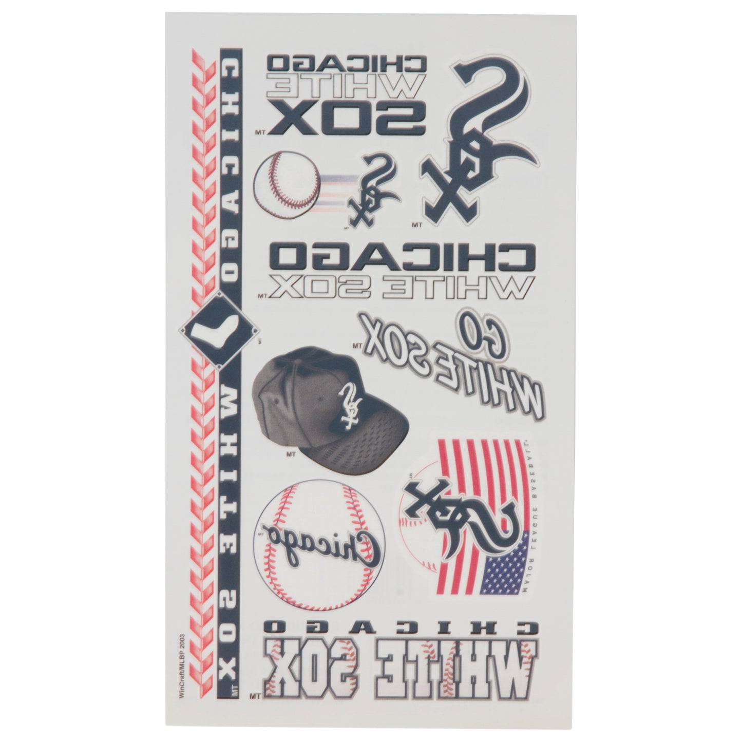 Chicago White Sox Temporary Tattoo Sheet