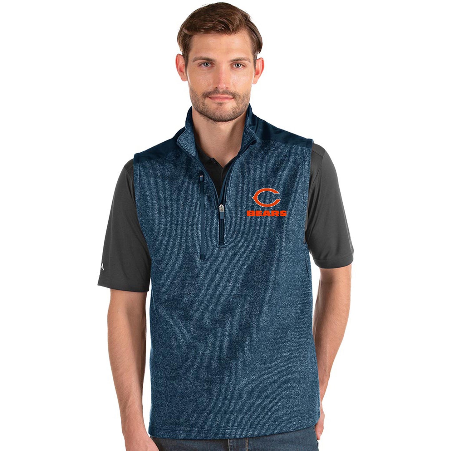 Chicago Bears Men's Navy Antigua Challenger Vest