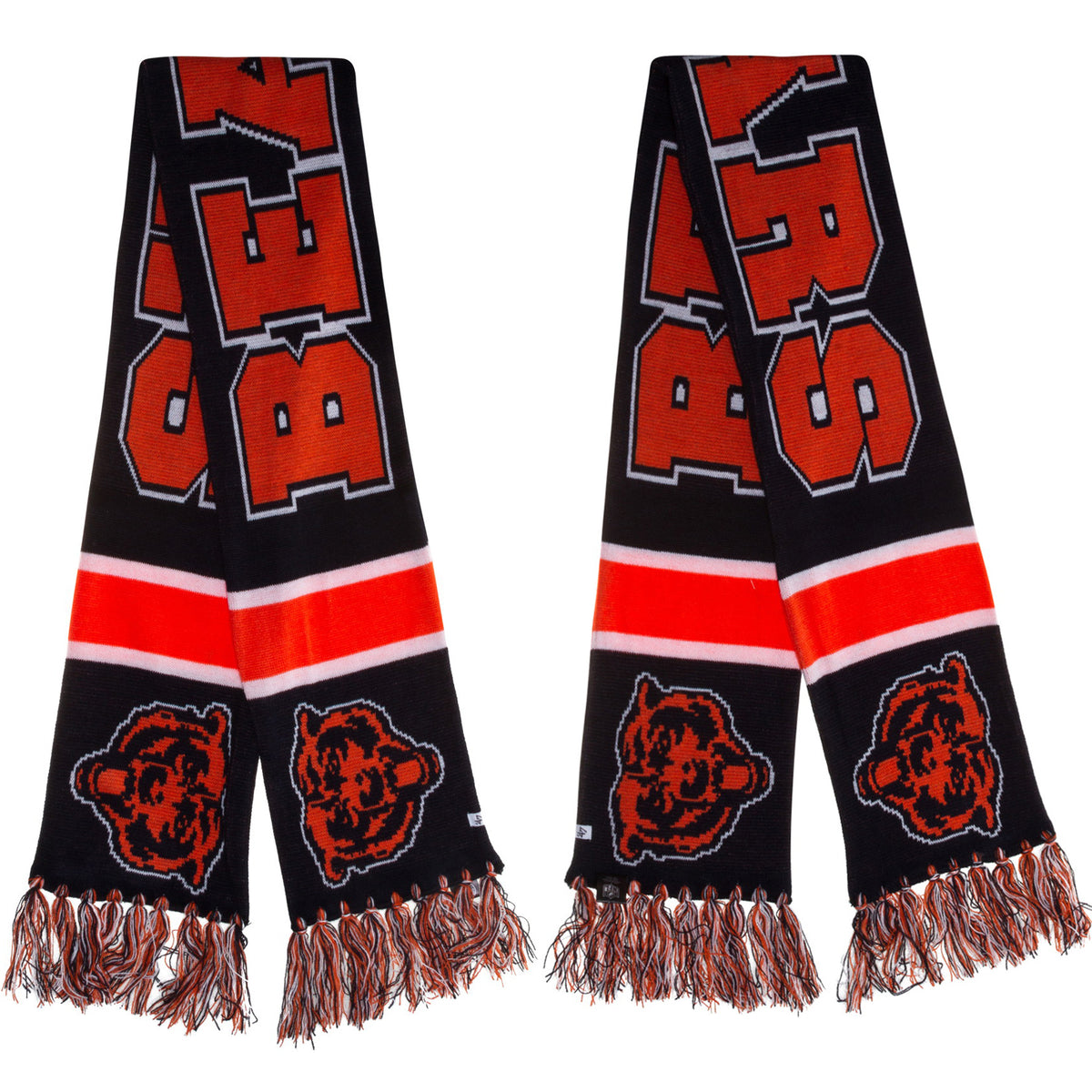 Chicago Bears Navy with Orange and White Stripes Scarf