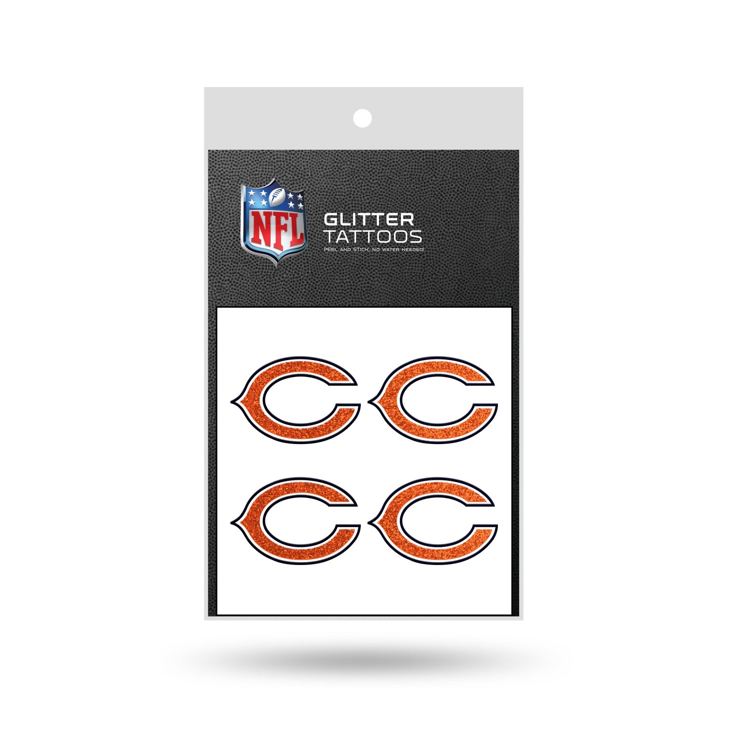 Chicago Bears Glitter "C" Logo Tattoos