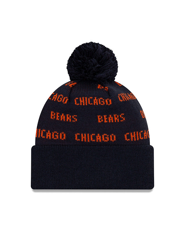 Chicago Bears Men's KNIT-REPEAT A3 w/ Pom & "C" Logo