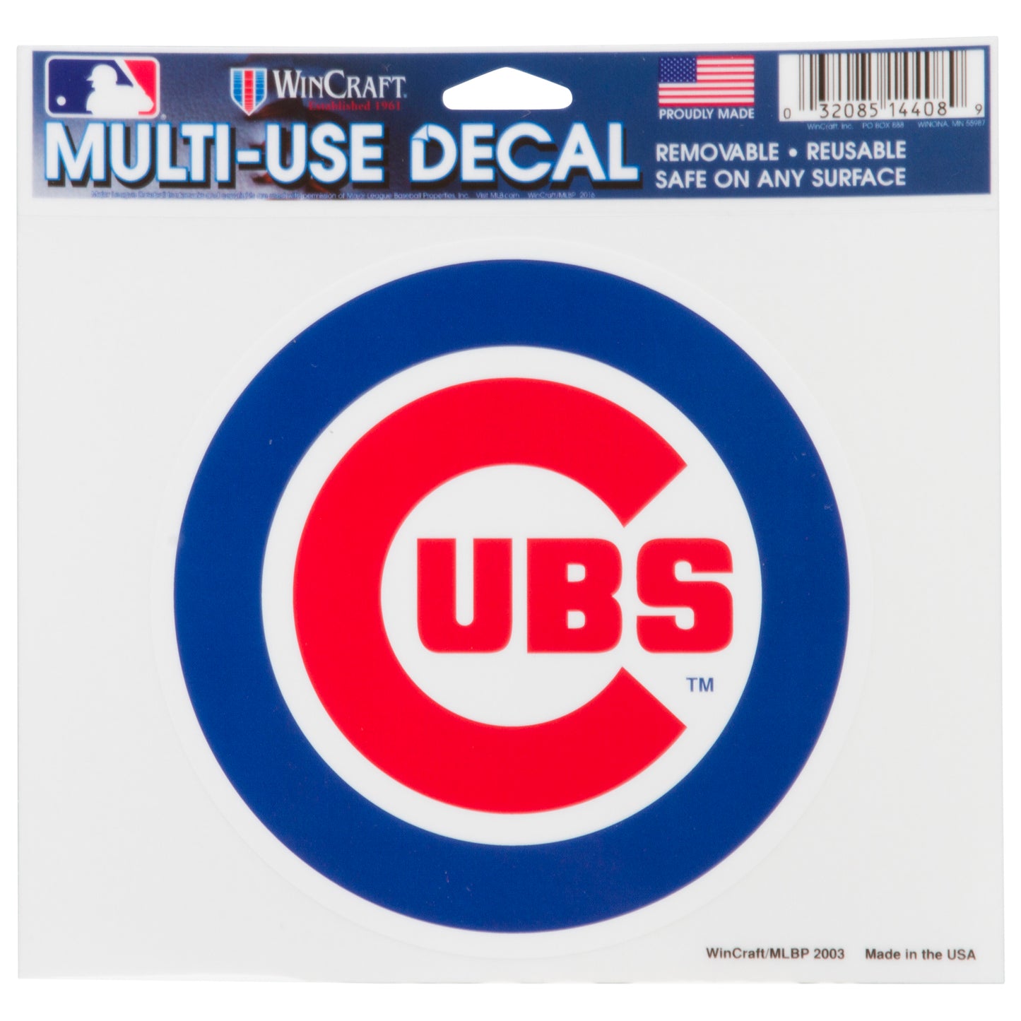 Chicago Cubs 5" x 6" Bullseye Logo Multi-Use Decal