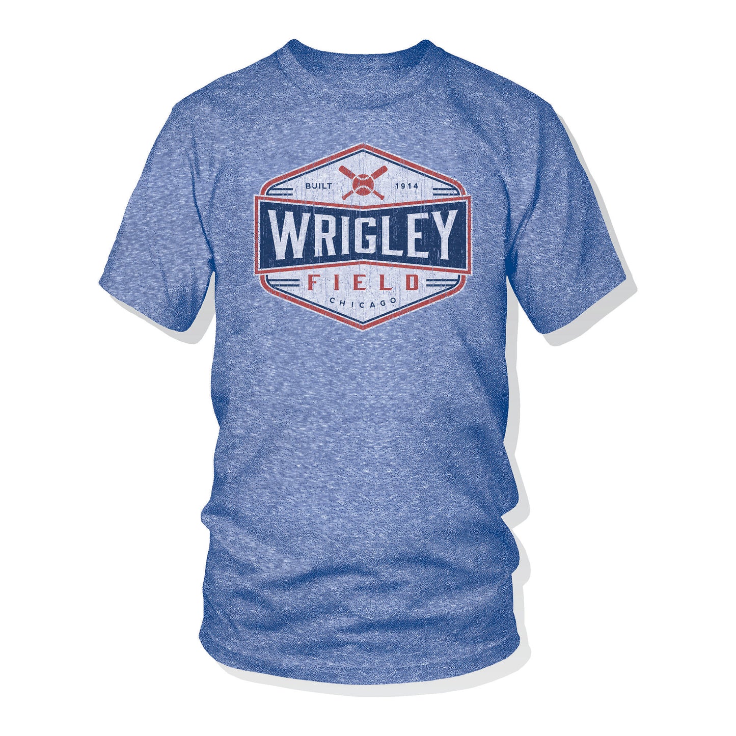 Wrigley Field Men's Royal Snow Hexco Tee