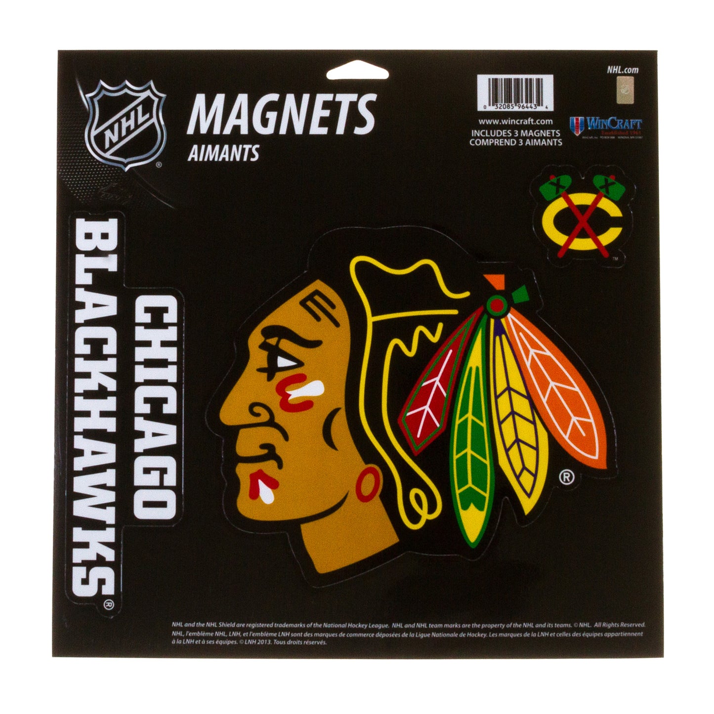 Chicago Blackhawks Oversized Magnet Set