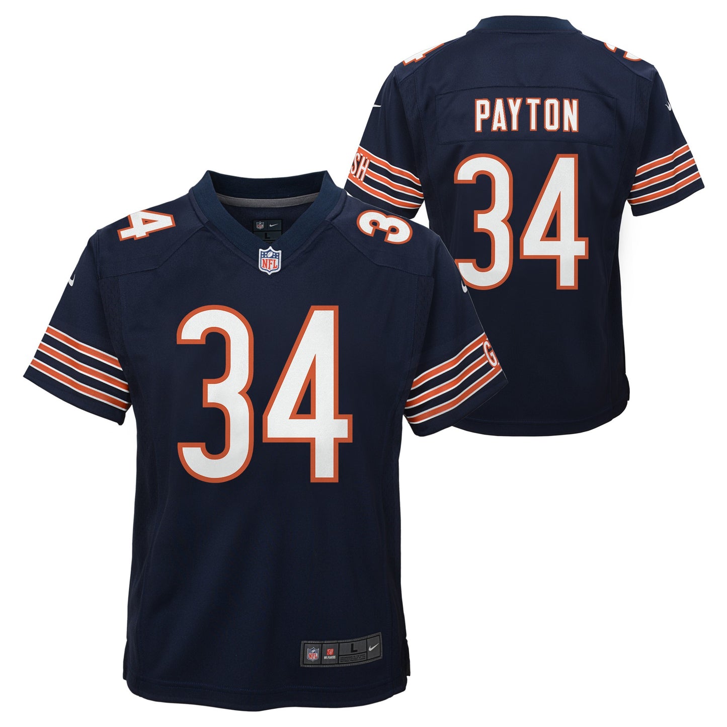 Walter Payton Chicago Bears Nike Navy Youth Game Jersey