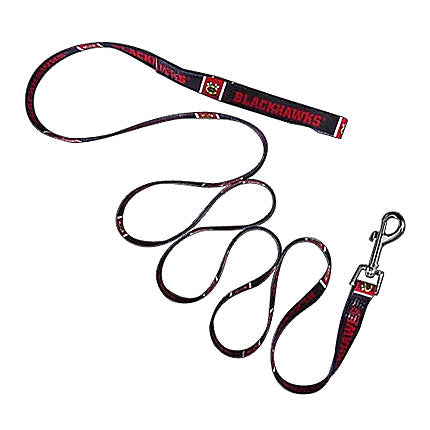 Chicago Blackhawks 6 Foot Nylon Dog Leash