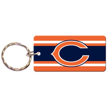 Chicago Bears Striped Keychain