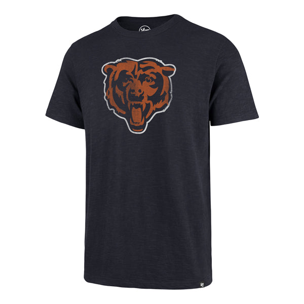 Chicago Bears Fall Navy Grit Scrum Tee w/ Distressed Bear Head