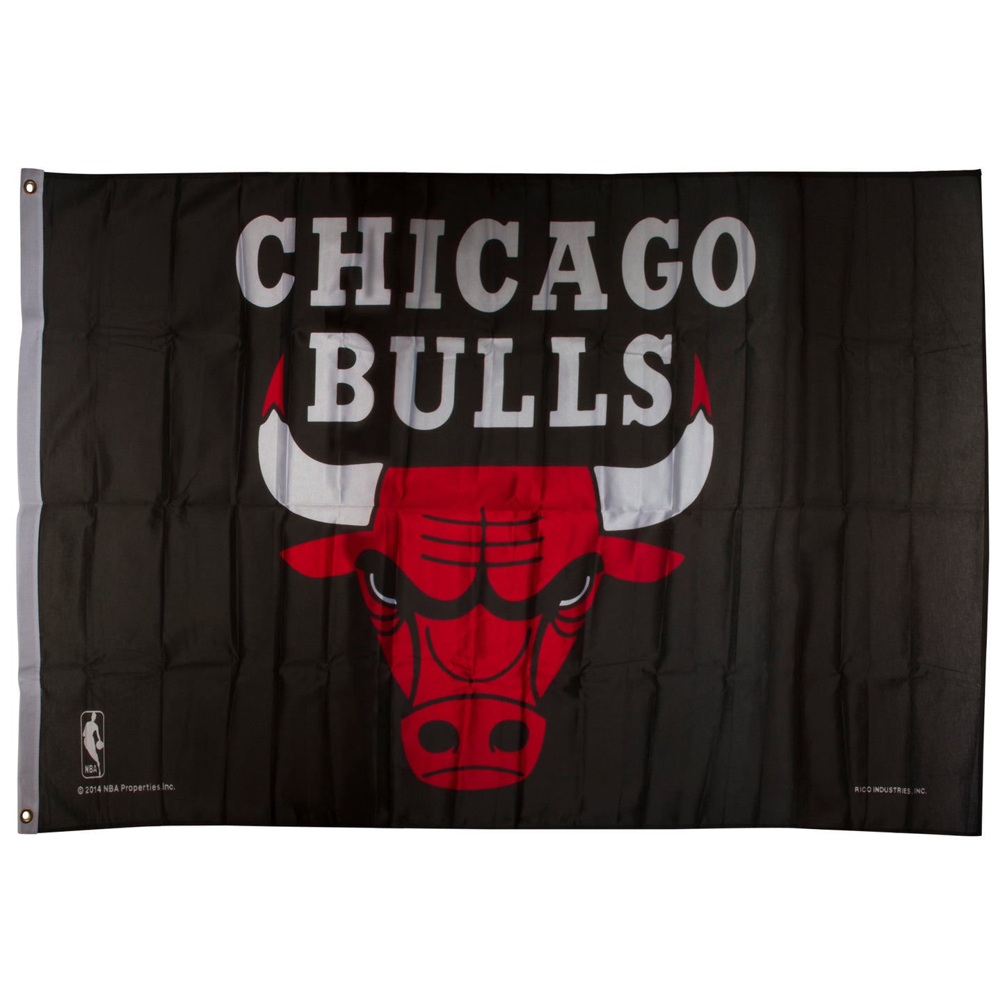 Chicago Bulls Black 3' x 5' Angry Bull Face Logo Flag
