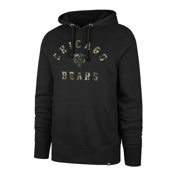 Chicago Bears Black Camo Men's Hoodie