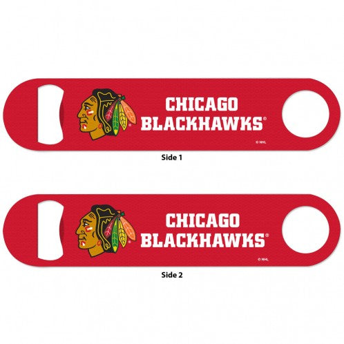 Chicago Blackhawks Metal Double Sided Bottle Opener