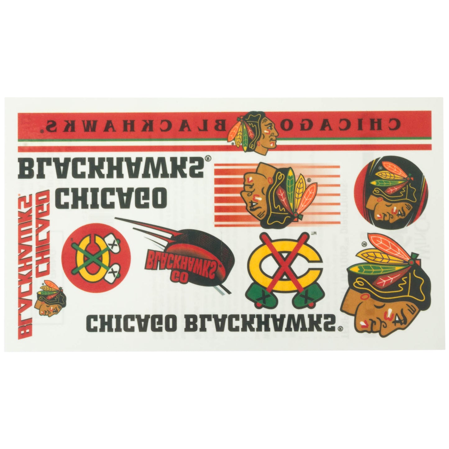 Chicago Blackhawks Temporary Tattoos by Wincraft